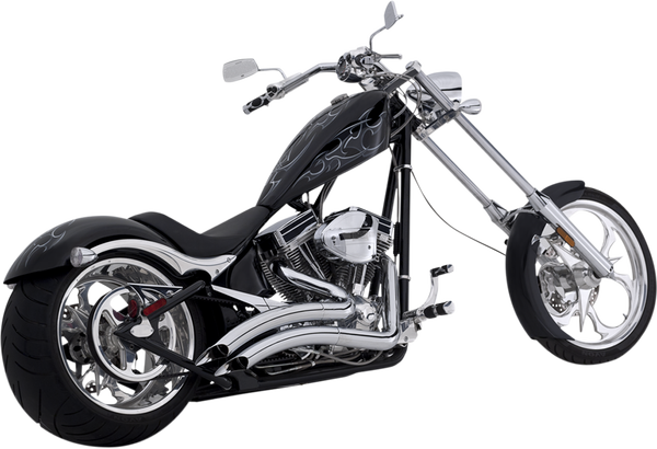 Big Radius 2:2 Exhaust System Chrome, 2, nordicamoto.ro