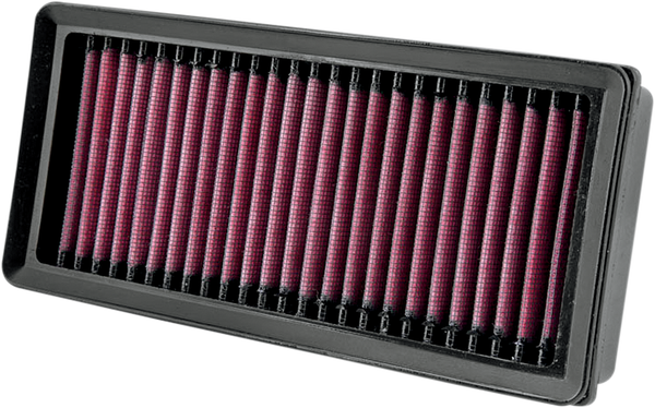 High-flow Air Filter Black, Red, 1, nordicamoto.ro