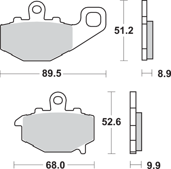 Ls Street Excel Sintered Rear Brake Pads, 1, nordicamoto.ro