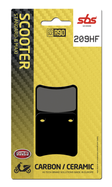 Hf Street Ceramic Organic Brake Pads, 2, nordicamoto.ro