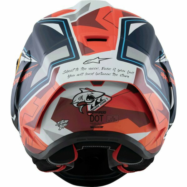 Casca integrala sport ALPINESTARS SUPERTECH R10 LE ACOSTA Albastru/Rosu/Alb-3