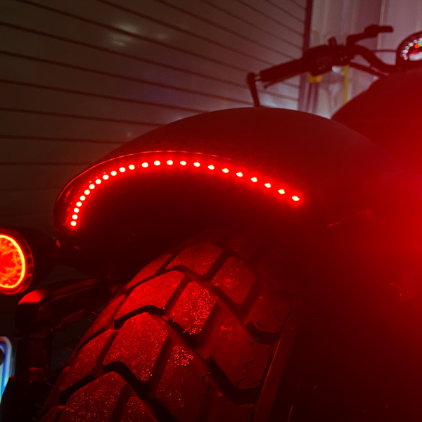 Dual Intensity Side Firing Auxiliary Led Strips Red, 3, nordicamoto.ro
