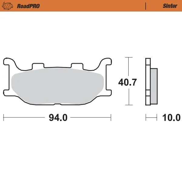 Roadpro Sinder Brake Pad Front-0