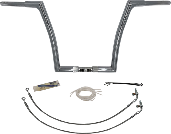 1-1/4(r) Ez Install Flat Top Handlebar Kit Silver, 1, nordicamoto.ro