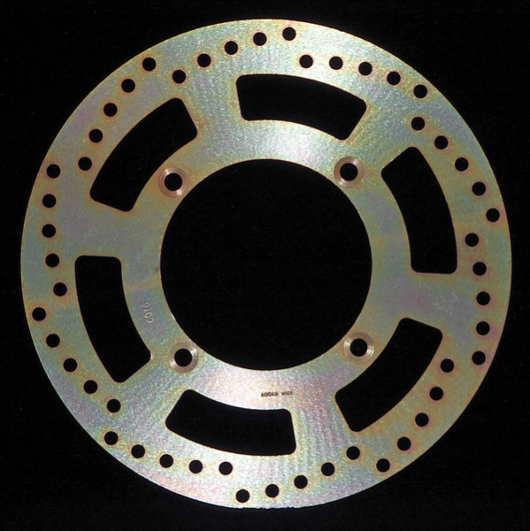 Round D-series Fixed Offroad Brake Rotor Gold, Zinc, 1, nordicamoto.ro