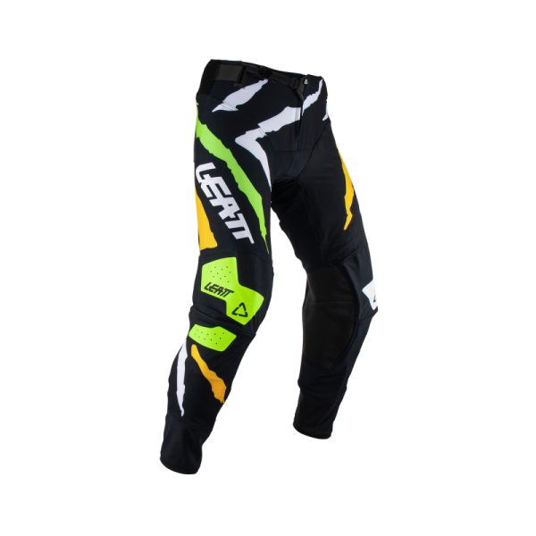 Pantaloni Leatt Moto 5.5 IKS Citrus Tiger Black/White/Orange/Fluo Green