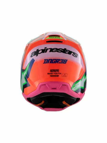 Casca Copii Alpinestars S-M3 Deegan Orange/Pink/Purple-4