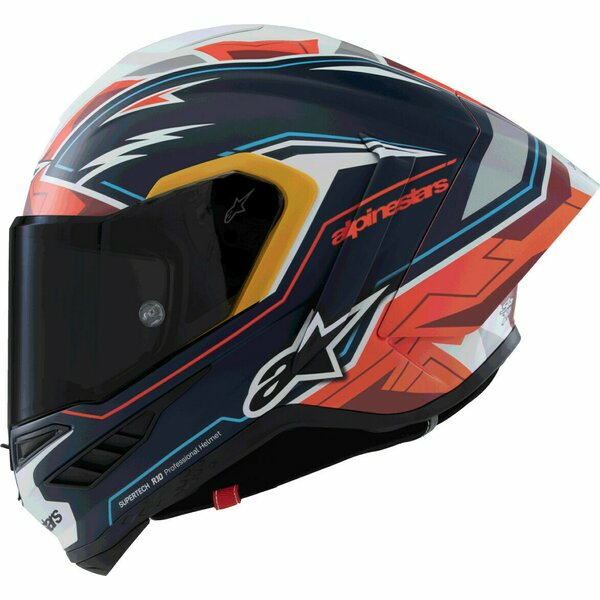 Casca integrala sport ALPINESTARS SUPERTECH R10 LE ACOSTA Albastru/Rosu/Alb-5