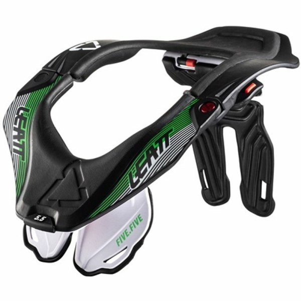 Protectie gat Leatt 5.5 Black/White/Green-3
