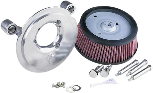 Big Sucker Air Filter Kit Accepts 8(r) Round Aftermarket Covers Only Red, 1, nordicamoto.ro