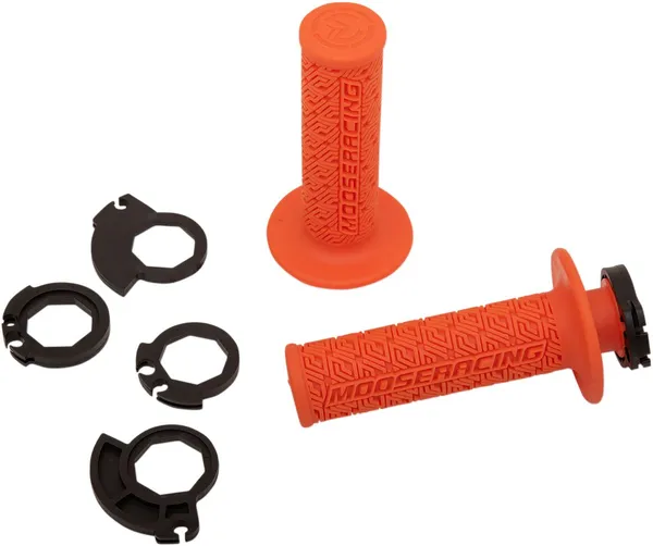 MOOSE RACING 36 Series Clamp-on Grips Black, Orange, 2, nordicamoto.ro