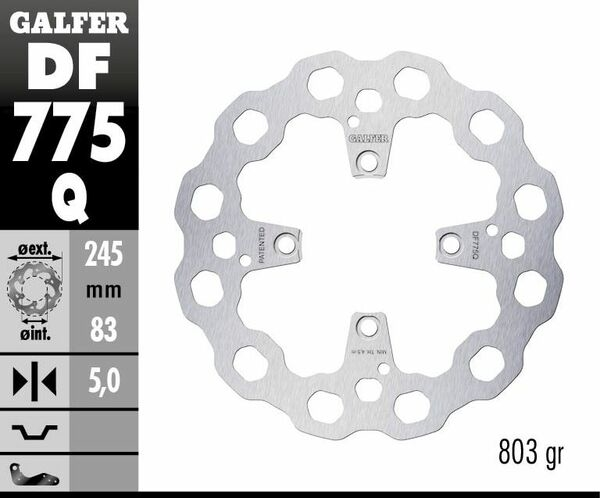 Cubiq Brake Rotor Silver, 2, nordicamoto.ro