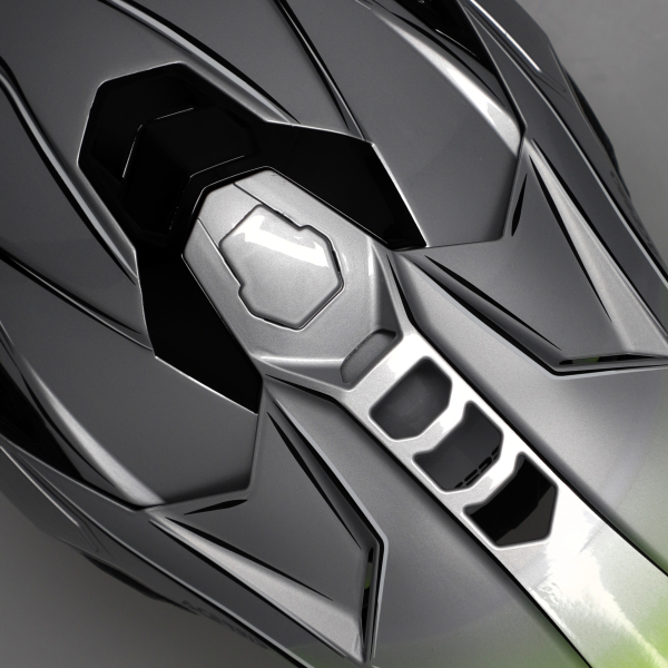 Casca Acerbis Airstrike-X Gri/Galben XXL-7