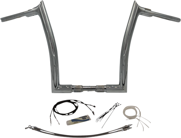 1-1/2(r) Ez Install Pointed Top Handlebar Kit Silver, 1, nordicamoto.ro