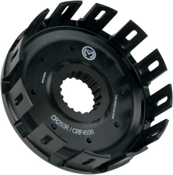 MOOSE RACING Billet Clutch Basket With Cushion Anodized 
