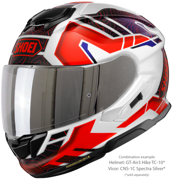 Casca integrala SHOEI GT-AIR3 HIKE TC-10 Albastru/Rosu/Alb XXL-3