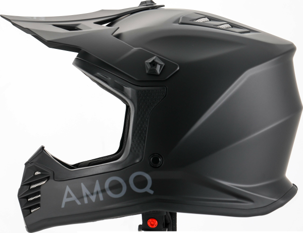 AMOQ Meteor V2 JNR MX helmet Blackout YS (47-48)-4