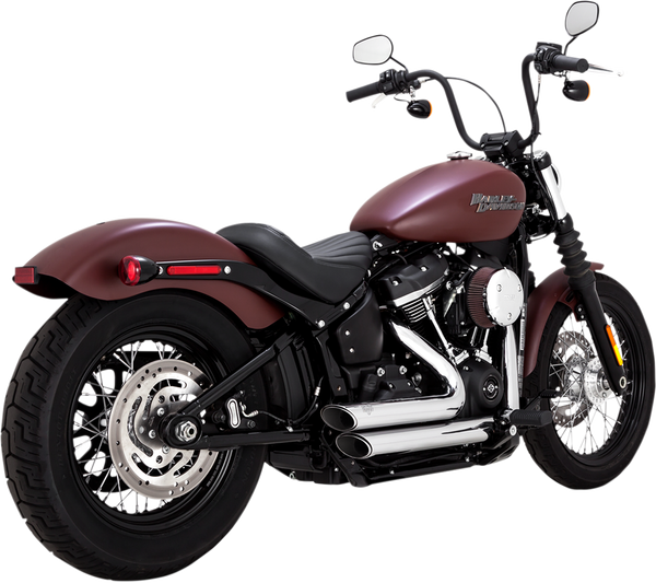 Shortshots Staggered Exhaust System Black, 2, nordicamoto.ro