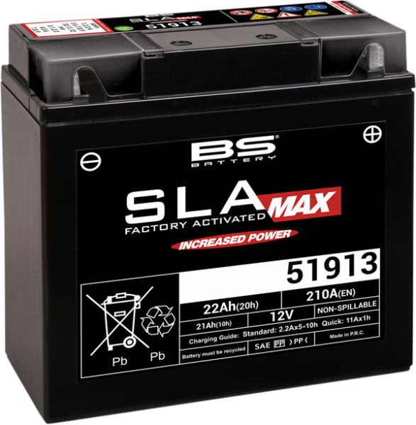 Sla Max Factory- Activated Agm Maintenance-free Battery [60873] Black -fdbd418dbbd123d2d2f7b8efc27156fd.webp
