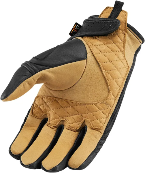 Manusi Textil/Piele Icon AXYS™ Black/Tan-3