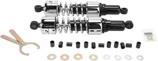 412 Series Cruiser Shocks Black, Chrome, 1, nordicamoto.ro