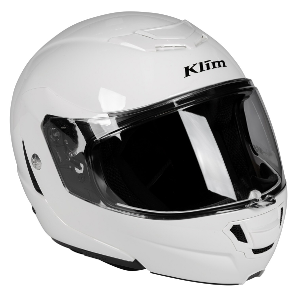 Cască Modulară Klim TK1200 Karbon ECE/DOT Gloss White-1