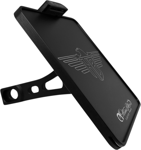 Side Mount License Plate Holder Black, 3, nordicamoto.ro
