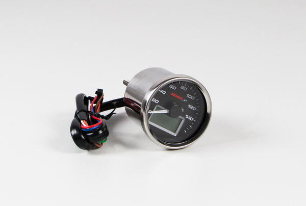 D55 Gp-style Speedometer Black, White, 3, nordicamoto.ro