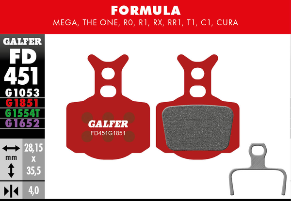 G1851 Advanced Brake Pads, 1, nordicamoto.ro