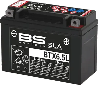 Sla Factory-activated Agm Maintenance-free Batteries Black 