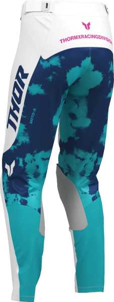 Womens Launchmode Bleach Pants White, Blue -6