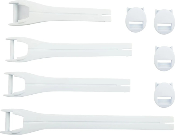 MOOSE RACING Boot Strap Kit White 