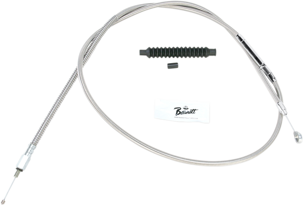High-efficiency Stainless Steel Clutch Cable For Harley-davidson Silver +203 mm (8''), 1, nordicamoto.ro