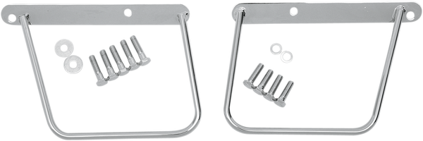 Chrome Saddlebag Support Brackets Silver, 1, nordicamoto.ro