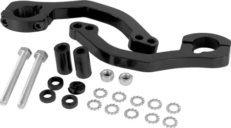 Qwest Universal Plastic Mounting Kit Black, 1, nordicamoto.ro