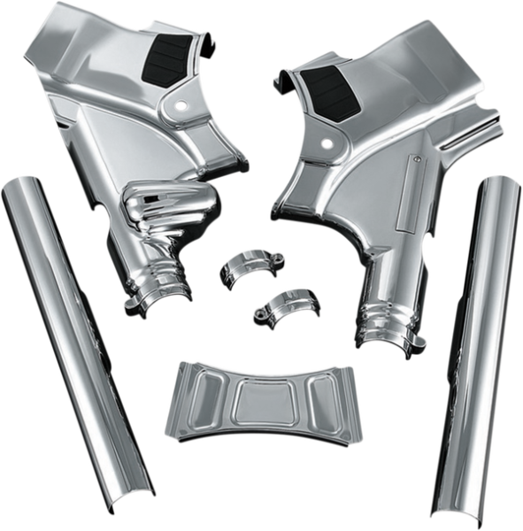 Deluxe Neck Cover Kit Chrome, 1, nordicamoto.ro