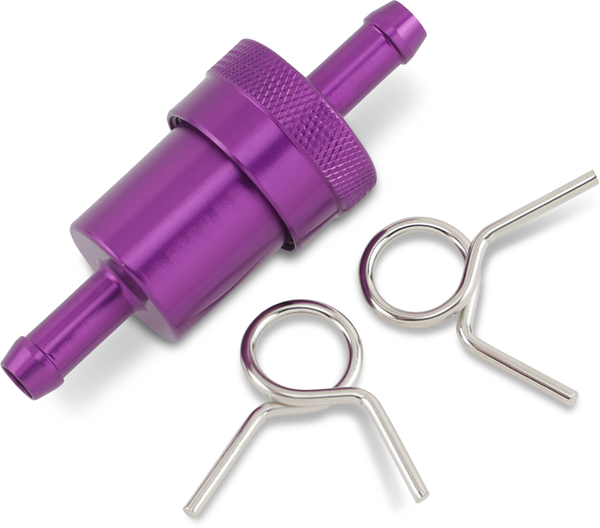 Anodized Aluminum Fuel Filter Purple 