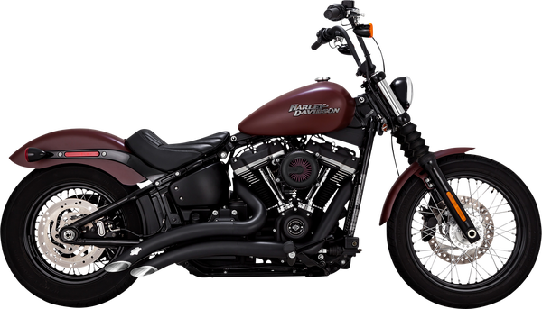 Big Radius Exhaust System Black, Mild Steel, 1, nordicamoto.ro