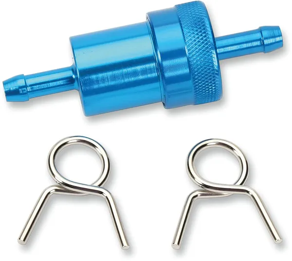 Anodized Aluminum Fuel Filter Blue-0
