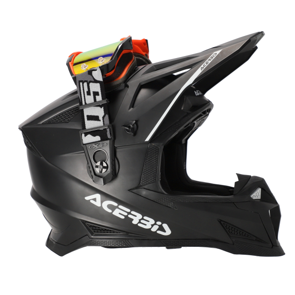 Sistem Quick Strap Casca Acerbis Negru/Gri-3