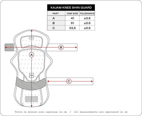 Knee Shin Guard Kajam Black ONE SIZE, 2, nordicamoto.ro
