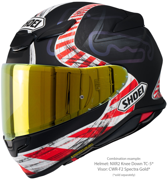 Casca integrala SHOEI NXR2 KNEE DOWN TC-5 Negru/Rosu/Alb Mat XXL-5