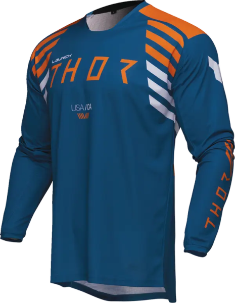 Tricou Enduro Thor Launchmode Zone Blue-5