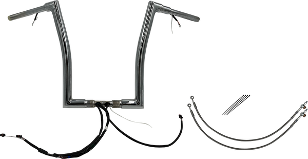 Plug & Play Ez Install 1-1/2(r) Flat Top Handlebar Kit Silver, 2, nordicamoto.ro