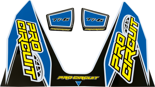 Ti-6 Exhaust Decals Blue -0