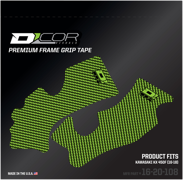 Frame Grip Tape Green, 1, nordicamoto.ro