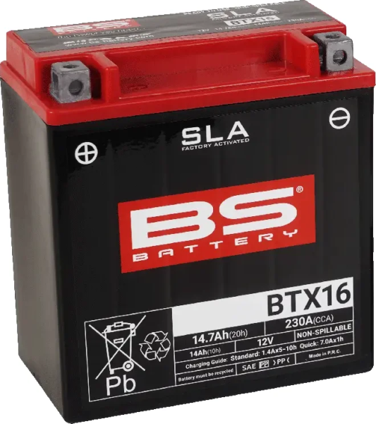 Sla Factory-activated Agm Maintenance-free Batteries Black 