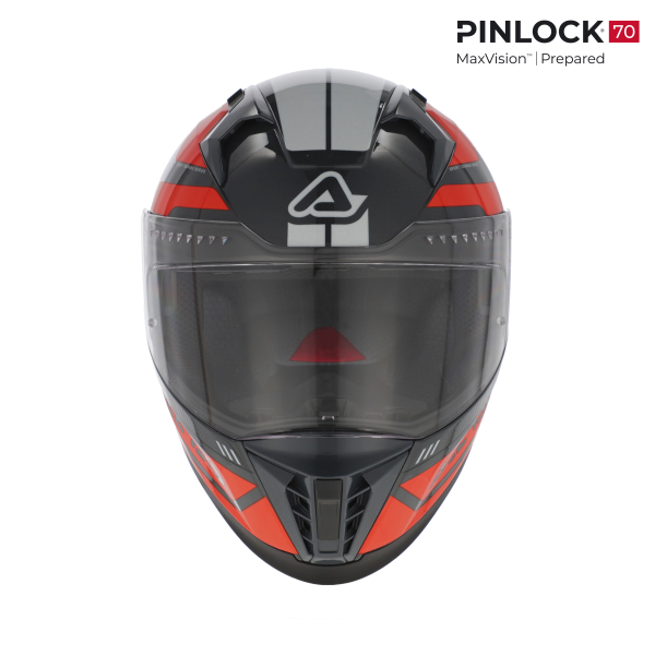 Casca Acerbis X-Way Graphic Orange/Grey-6