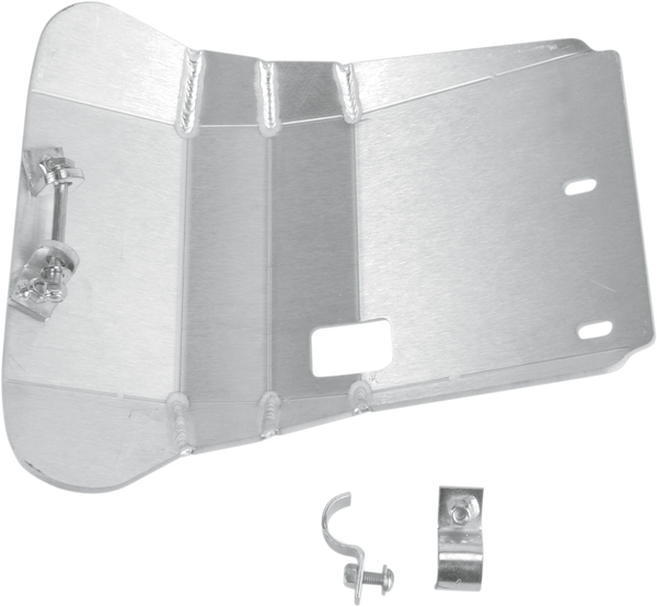 MOOSE RACING Aluminum Skid Plate Silver -0