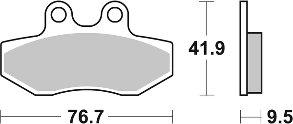 Hf Street Ceramic Organic Brake Pads, 1, nordicamoto.ro